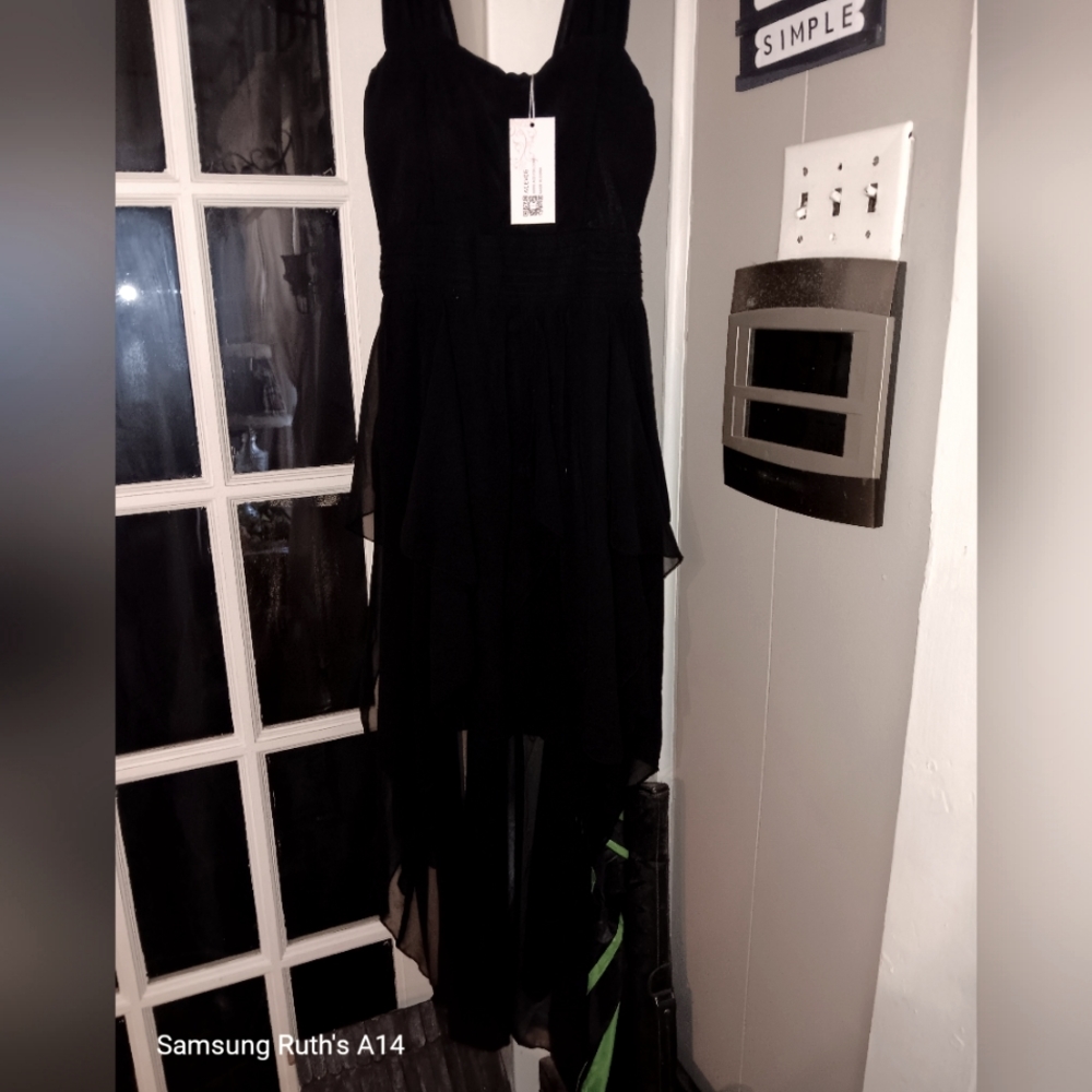 NWT Acevog  Elegant Black Dress, Size S